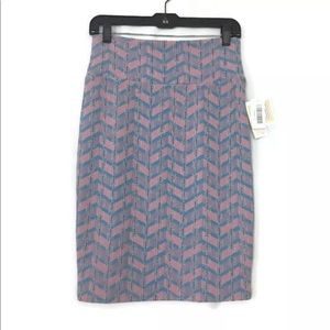 LulaRoe Cassie Pencil Stretch Skirt Pink Size S